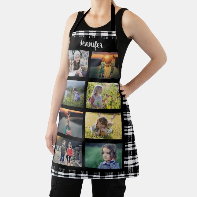 Create your own family photo collage name apron (Insitu)
