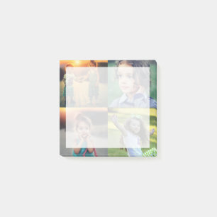 Create your own family photo collage post-it notes