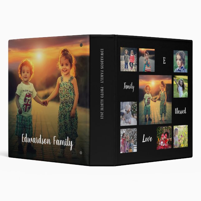 Create your own family photo collage script unique binder (Background)
