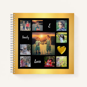 Create your own family photo collage unique notebook