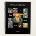 Create your own family photo collages script planner<br><div class="desc">Create your own family photo collage script and monogrammed unique planner.
Add your own personal photos,  text,  quotes,  monogram and name to personalize.</div>