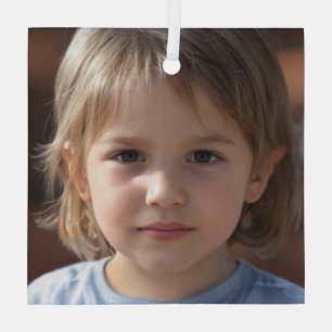 Create Your Own Family Photo Glass Ornament