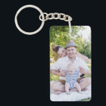 Create Your Own Family Photo Personalized Keychain<br><div class="desc">Feature two of your favourite photos with this double-sided keychain. Perfect for family photos and wedding photos. This will also be perfect as a personalized gift.</div>