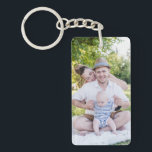 Create Your Own Family Photo Personalized Keychain<br><div class="desc">Feature two of your favourite photos with this double-sided keychain. Perfect for family photos and wedding photos. This will also be perfect as a personalized gift.</div>