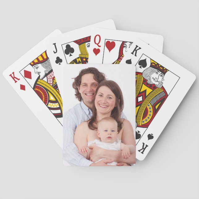 Create Your Own Family Photo Playing Cards (Back)