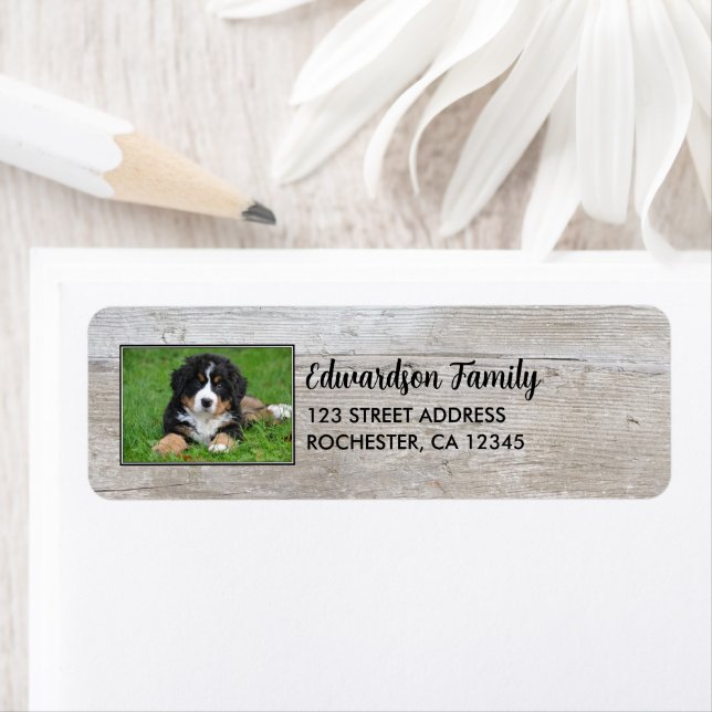 Create your own family photo return address (Insitu)