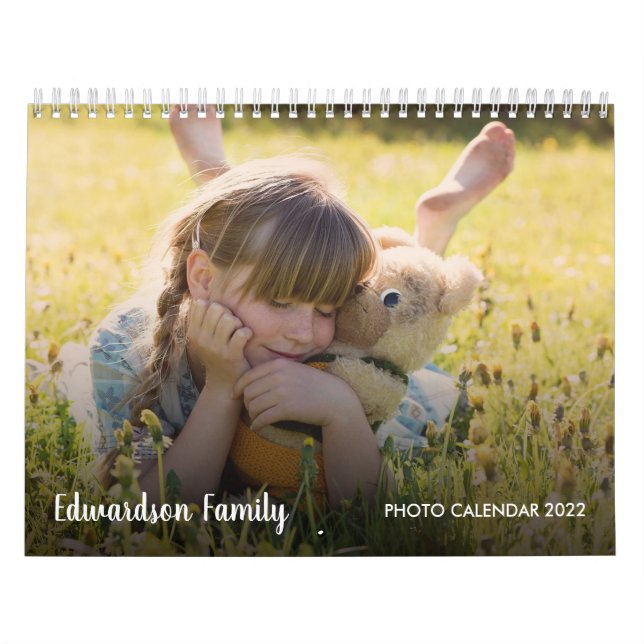 Create your own family photo unique calendar (Cover)