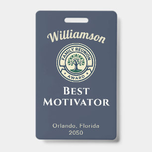 Create Your Own Family Reunion Best Award Badge
