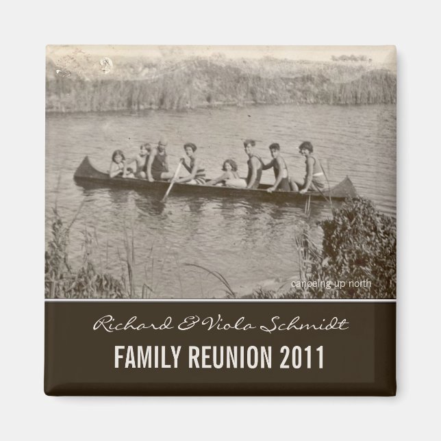 Create Your Own Family Reunion Keepsake Magnet (Front)