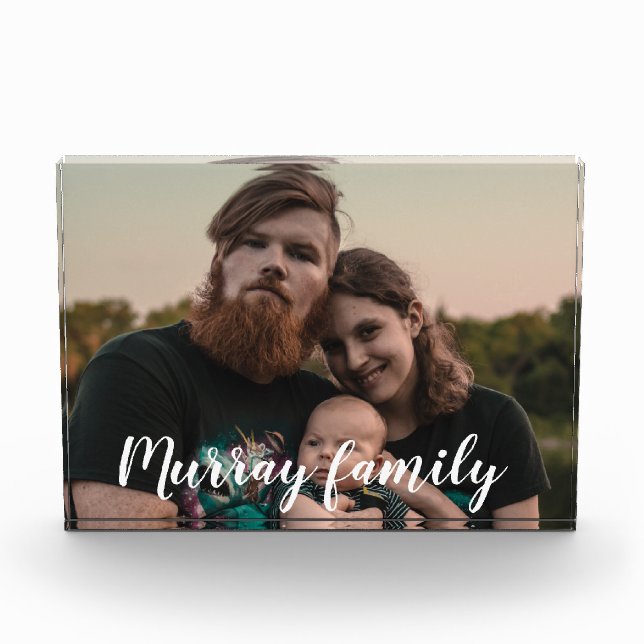 Create your Own Family Script Photo Block (Front)