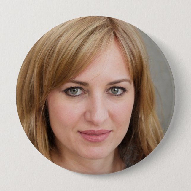 Create Your Own Fan Photo 4 Inch Round Button (Front)