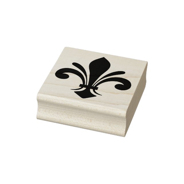 Create Your Own Fancy Fleur De Lis Rubber Stamp (Stamp)