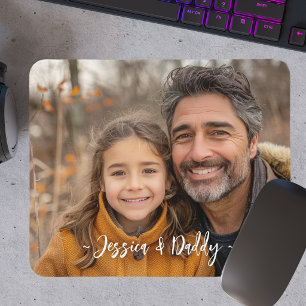Create your own Father Daughter Photo Mouse Pad