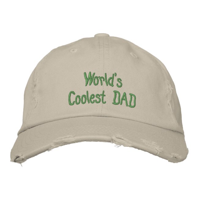 Create Your Own Fathers Day Baseball Destroyed Cap (Front)