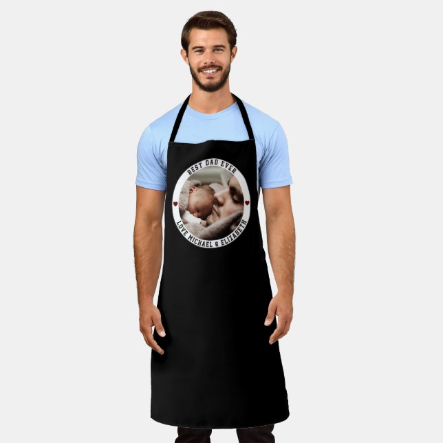 Create Your Own Father's Day Best Dad Ever Photo Apron (Worn)
