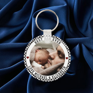 Create Your Own Father's Day Best Dad Ever Photo Keychain