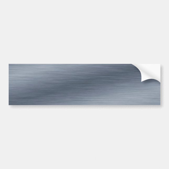 Create Your Own Faux Brushed Steel Bumperstickers Bumper Sticker (Front)