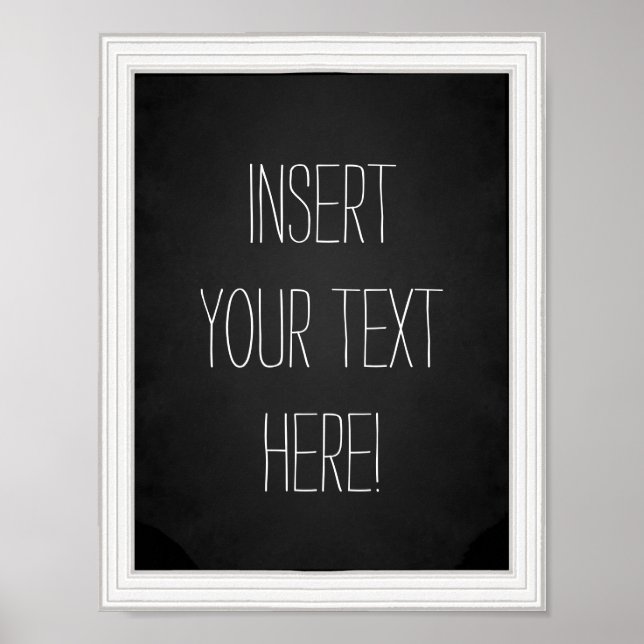 Create-Your-Own Faux Chalkboard Typography Poster (Front)