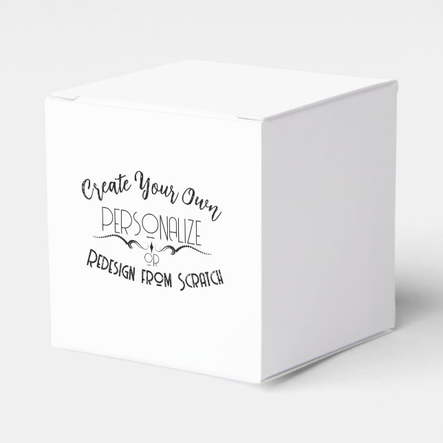 Create Your Own Favor Box (Front Side)