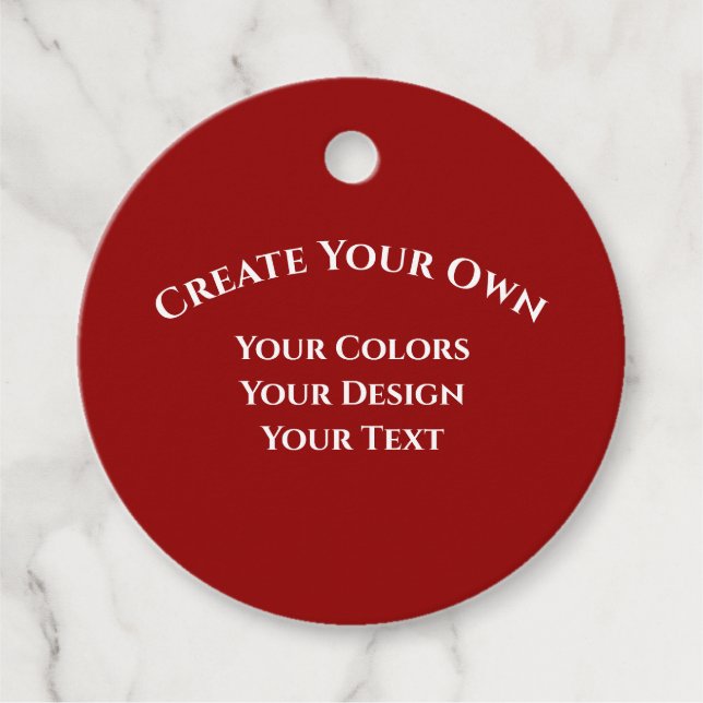 Create Your Own Favour Tags (Front)