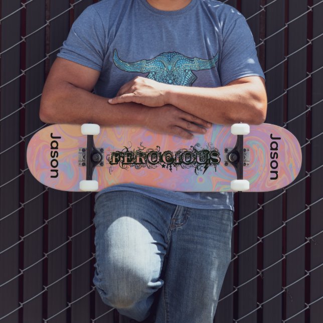 Create Your Own Ferocious Rainbow Wave Skateboard (Outdoor 3)