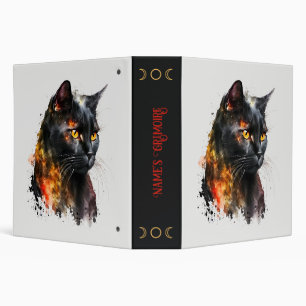 Create Your Own Fiery Black Cat Binder