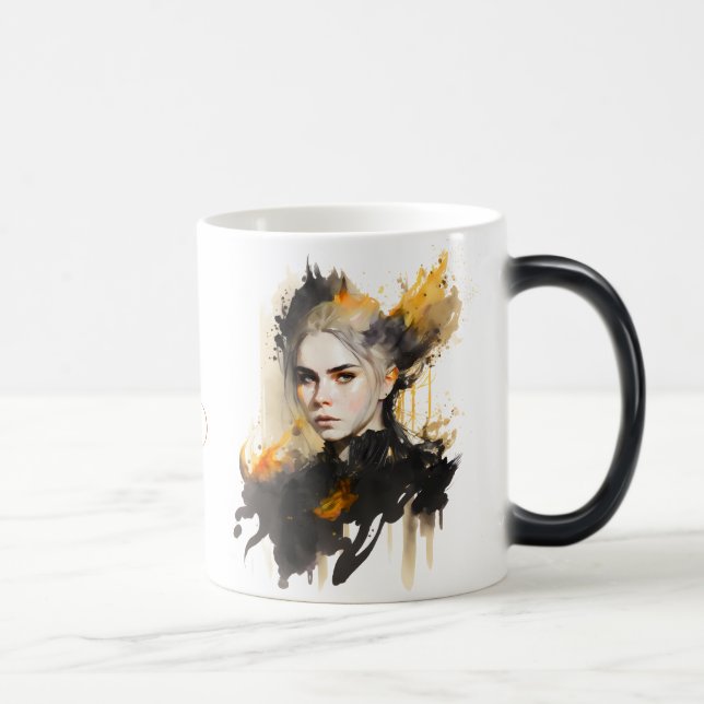 Create Your Own Fiery Witch Magic Mug (Right)