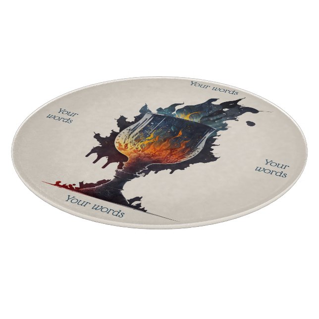 Create Your Own Fire Goblet Cutting Board (Corner)