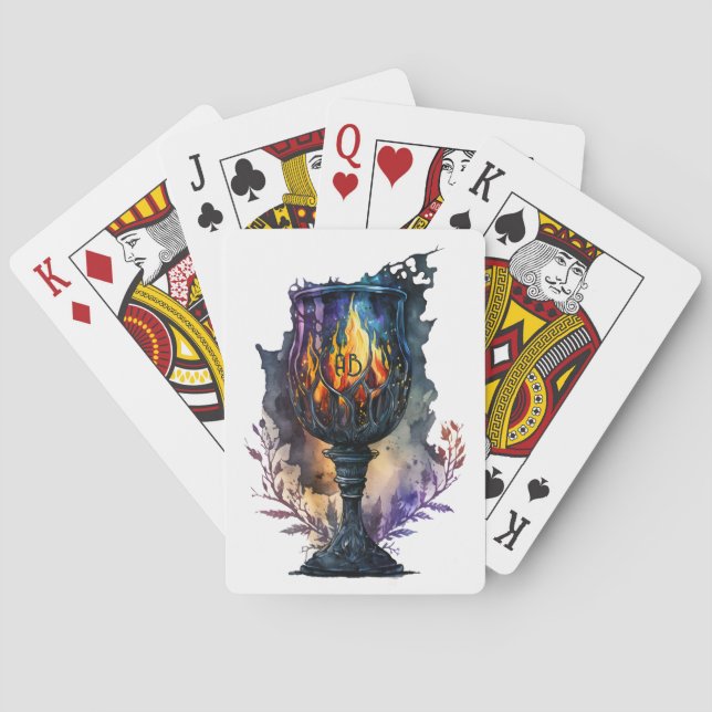 Create Your Own Fire Goblet Playing Cards (Back)