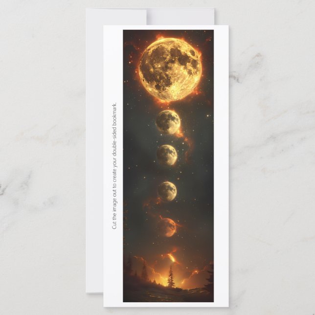 Create Your Own Fire Moons Bookmark Card (Front)
