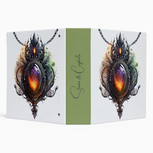 Create Your Own Fire Opal Bejeweled Binder