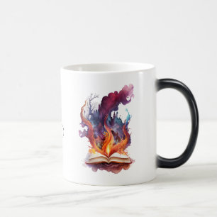 Create Your Own Fire Spell Book Magic Mug