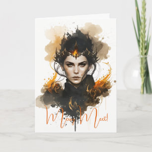 Create Your Own Fire Witch Card