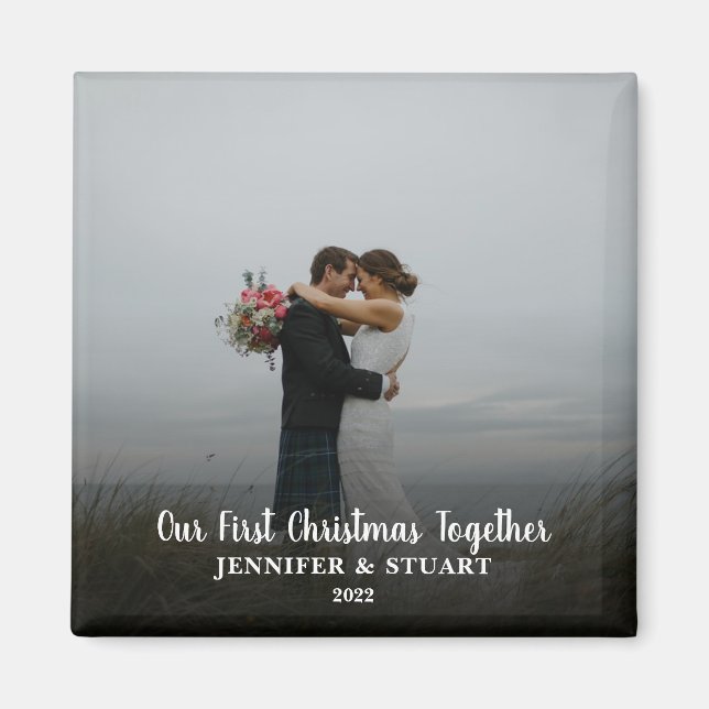 Create your own First Christmas Together photo  Magnet (Front)