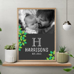 Create Your Own First Father's Day Photo Poster<br><div class="desc">Upload your own photo to make your own unique poster. This modern poster is fully customizable. All texts are editable and colors can be easily changed to what best fits you.</div>