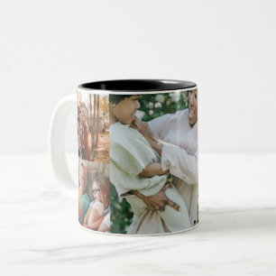 Create Your Own Five Photo Sided Two-Tone Coffee Mug