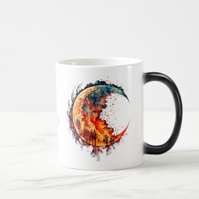 Create Your Own Flaming Moon Magic Mug (Right)
