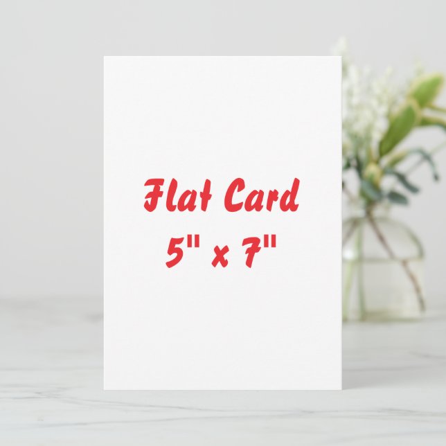 Create Your Own Flat Card 5" x 7" (Standing Front)