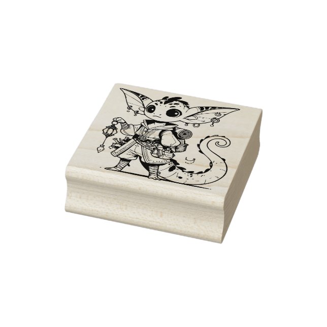 Create Your Own Fledgling Dragon Potioneer Rubber Stamp (Stamp)