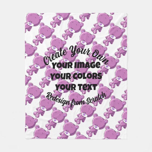Create Your Own! -  Fleece Blanket (Front)