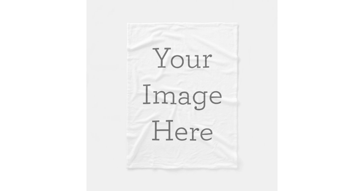 Create Your Own Fleece Blanket Zazzle