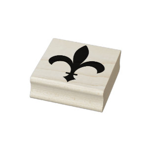 Create Your Own Fleur De Lis Spear Rubber Stamp