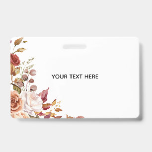 Create Your Own Floral Badge