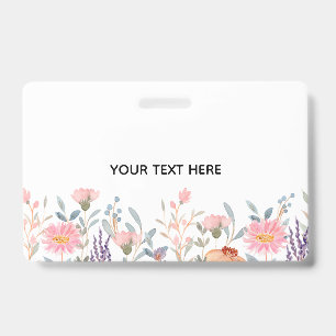 Create Your Own Floral  Badge