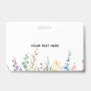 Create Your Own Floral Badge