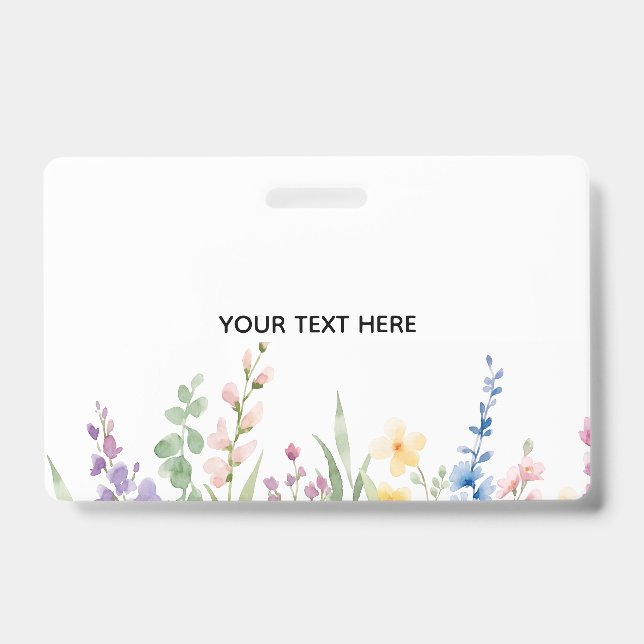 Create Your Own Floral Badge (Front)