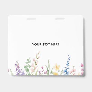 Create Your Own Floral Badge