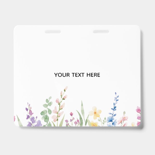 Create Your Own Floral Badge (Front)