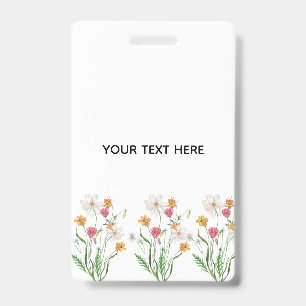 Create Your Own Floral Badge