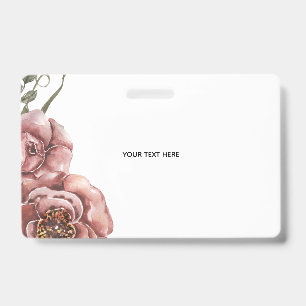 Create Your Own floral Badge